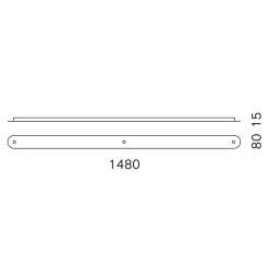serien.lighting Baldachinprofil 3 für Pendelleuchten