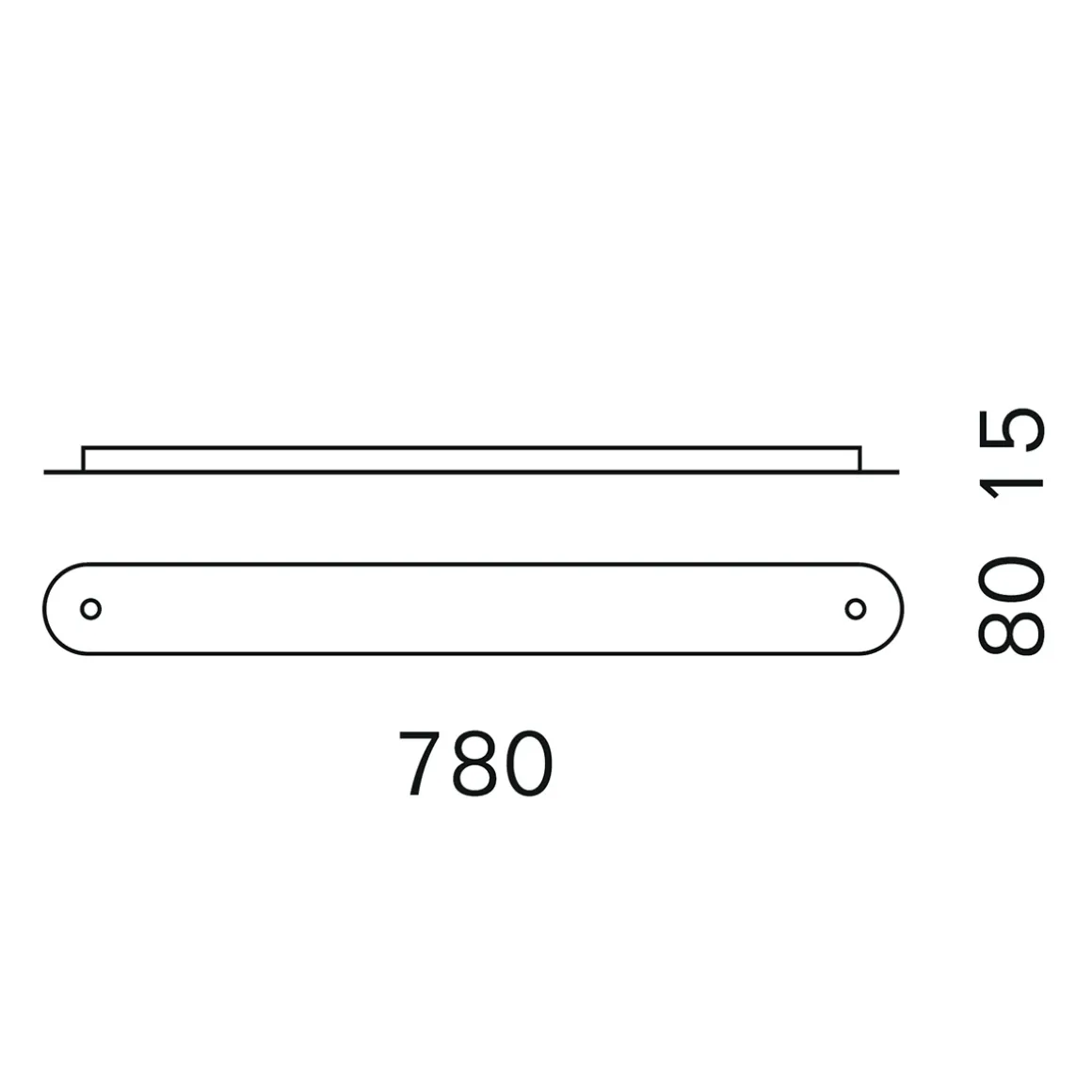 serien.lighting Baldachinprofil 2 für Pendelleuchten