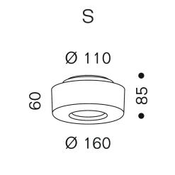 serien.lighting Curling Ceiling S LED Deckenleuchte, 3000 K