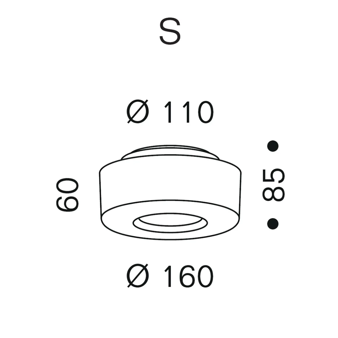 serien.lighting Curling Ceiling S LED Deckenleuchte, 3000 K