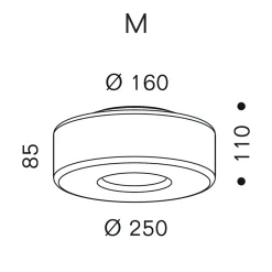 serien.lighting Curling Ceiling M LED Deckenleuchte, 3000 K