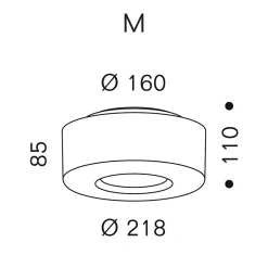 serien.lighting Curling Ceiling M LED Deckenleuchte, 3000 K