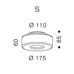 serien.lighting Curling Ceiling S LED Deckenleuchte, 2700 K