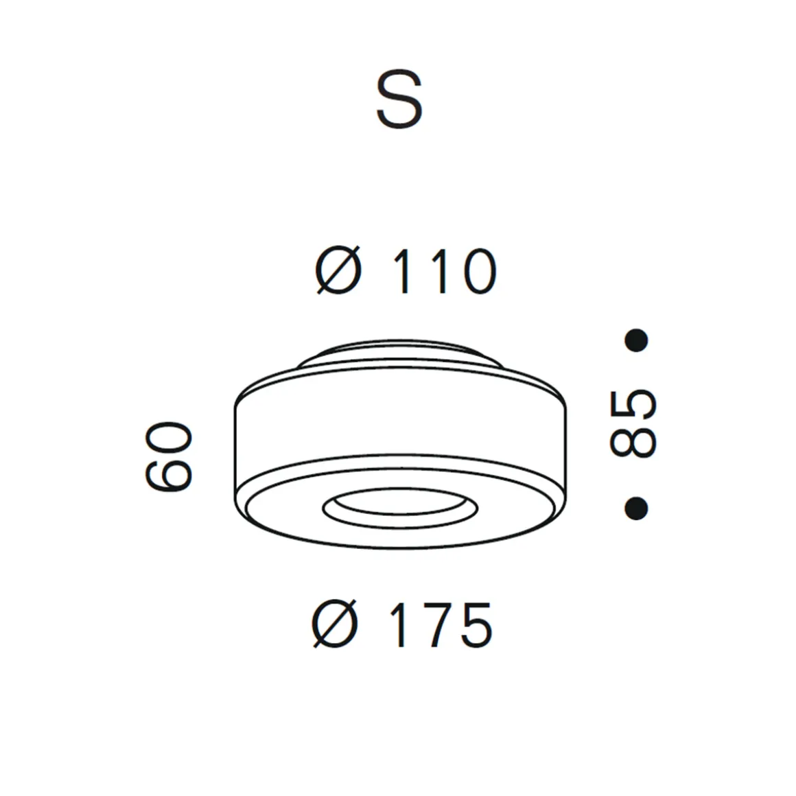 serien.lighting Curling Ceiling S LED Deckenleuchte, 2700 K