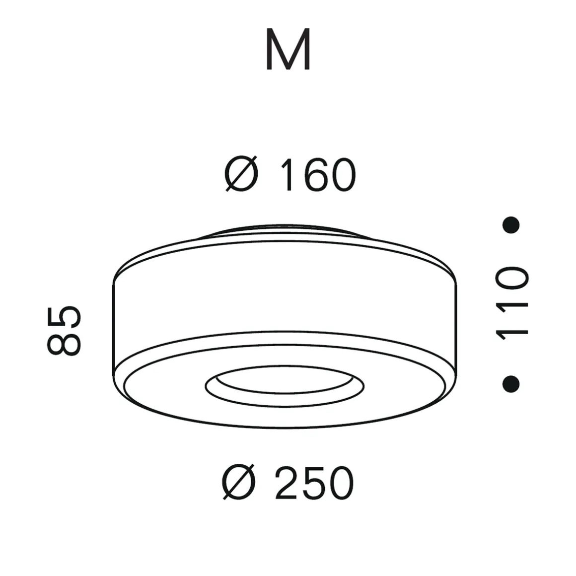serien.lighting Curling Ceiling M LED Deckenleuchte, 2700 K