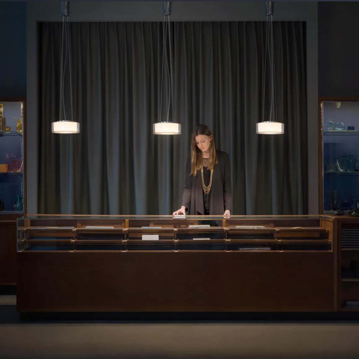 serien.lighting Curling Suspension Rope M LED Pendelleuchte, 3000 K