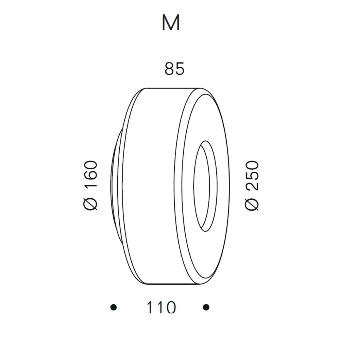 serien.lighting Curling Wall M LED Wandleuchte