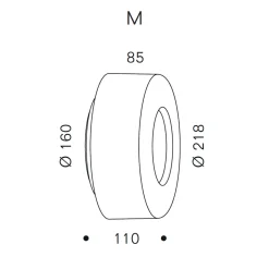 serien.lighting Curling Wall M LED Wandleuchte