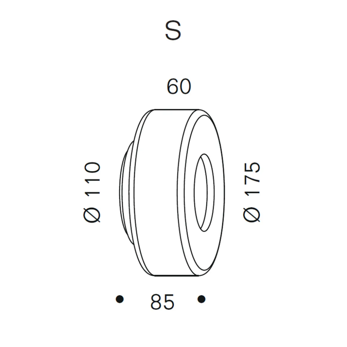 serien.lighting Curling Wall S LED Wandleuchte