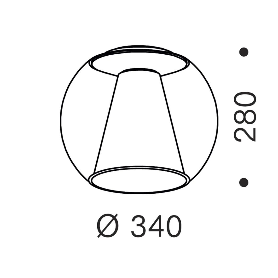 serien.lighting Draft Ceiling M LED Deckenleuchte, Dim2Warm