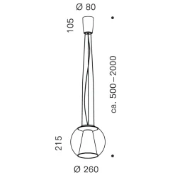 serien.lighting Draft Suspension Rope S LED Pendelleuchte
