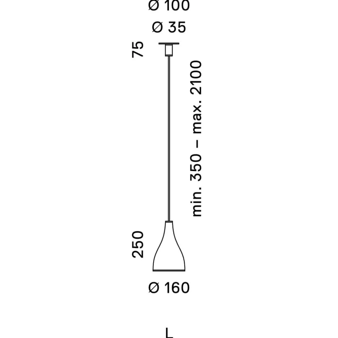 serien.lighting One Eighty L Suspension, Rückläufer