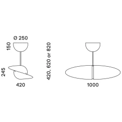 serien.lighting Propeller Deckenventilator mit Licht