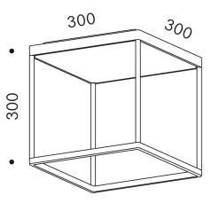 serien.lighting Reflex² Ceiling M 300 LED Deckenleuchte, weiß