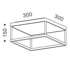 serien.lighting Reflex² Ceiling M 150 LED Deckenleuchte, weiß