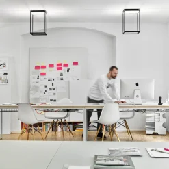 serien.lighting Reflex² Ceiling M 450 Tunable White LED Deckenleuchte, schwarz