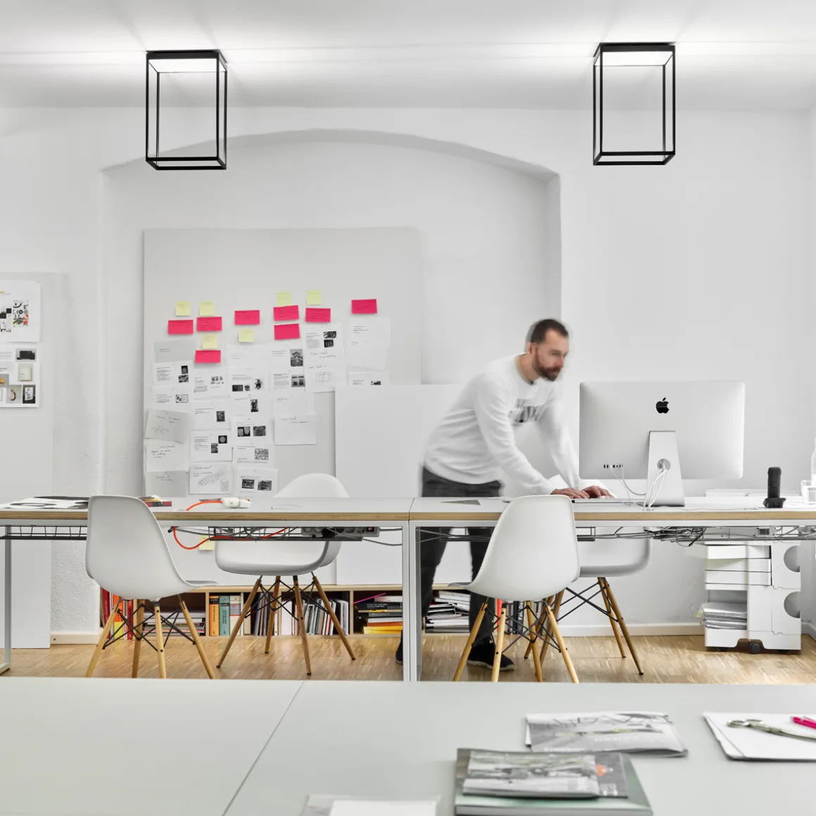 serien.lighting Reflex² Ceiling M 450 Tunable White LED Deckenleuchte, schwarz