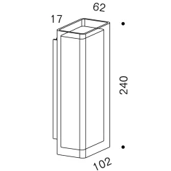 serien.lighting Rod Wall LED Wandleuchte
