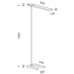serien.lighting Slice² Floor LED Stehleuchte