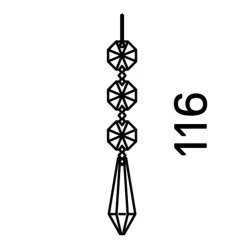 serien.lighting Zoom Crystal Anhänger