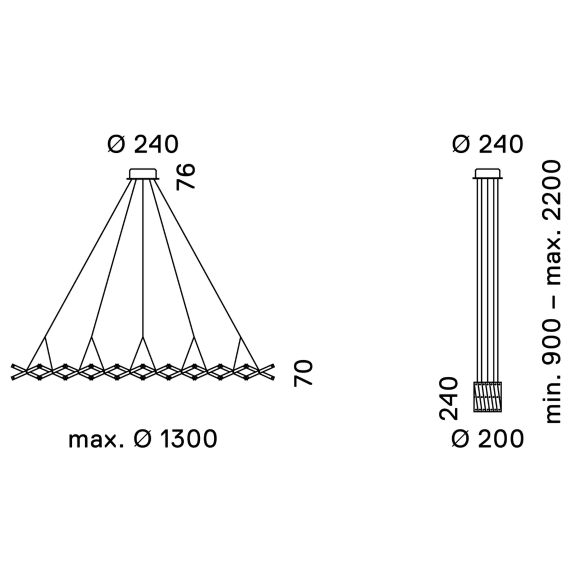 serien.lighting Zoom Pendelleuchte LED