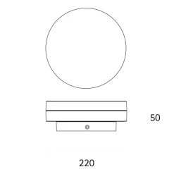 Sigor Circel LED Deckenleuchte IP44, Ø: 22 cm