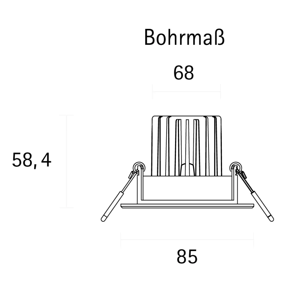 Sigor Haled LED Downlight Einbaustrahler, Dim-to-Warm