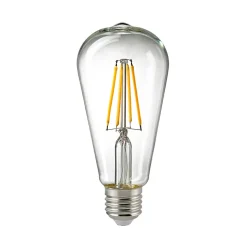 Sigor LED Filament Edison Lampe E27 klar, 7 W, Dim-to-Warm