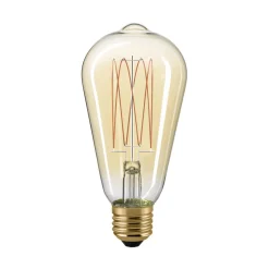 Sigor LED Filament Edison Lampe Slim E27 Gold, 7 W, 2500 K, dimmbar