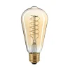 Sigor LED Filament Edison Lampe Slim Spiral E27 Gold, 7 W, 2500 K, dimmbar