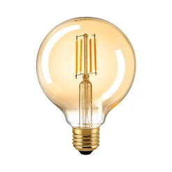 Sigor LED Filament Globelampe E27 Gold, 10 W, 2500 K, dimmbar