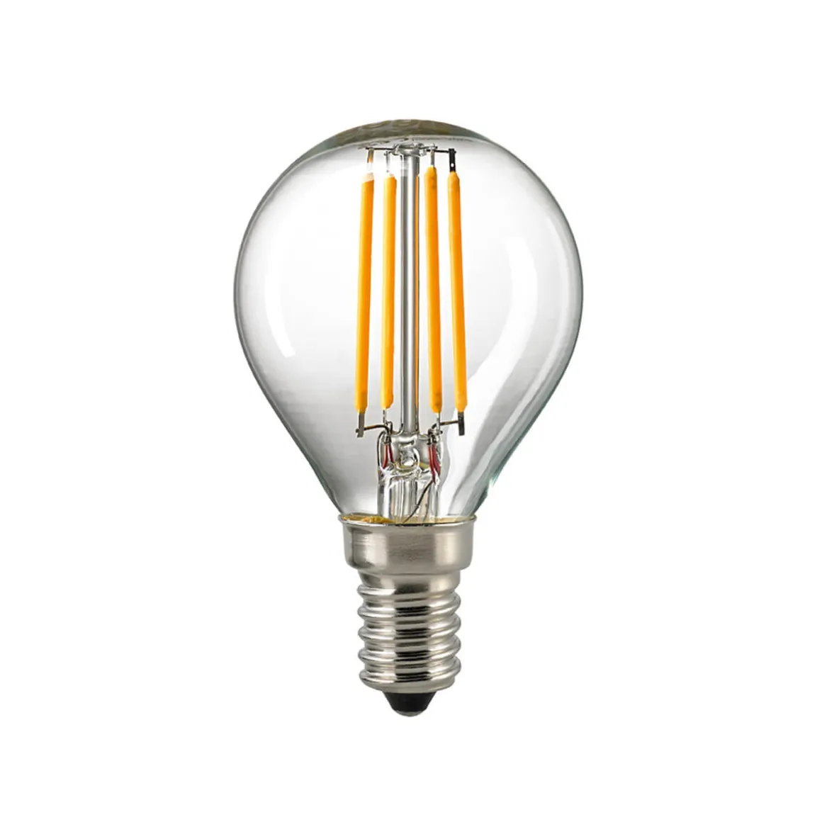 Sigor LED Filament Kugellampe E14 klar, 4,5 W, 2700 K, dimmbar
