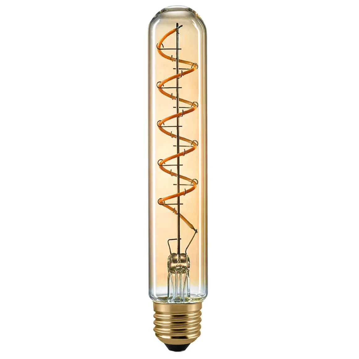 Sigor LED Filament Röhrenlampe Curved E27 Gold, 4 W, 1800 K, dimmbar