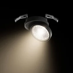 Sigor Nivo LED Decken-Einbauleuchte, schwenkbar, Ø: 11,1 cm