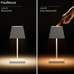 Sigor Nuindie mini LED Akkuleuchte, Flex-Mood, eckig