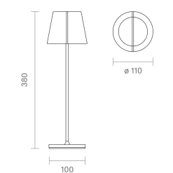 Sigor Nuindie tango LED Akkuleuchte, Flex-Mood
