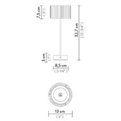 Slamp Accordeon Battery LED Akkuleuchte
