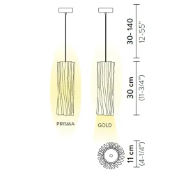 Slamp Accordeon Vertical Suspension