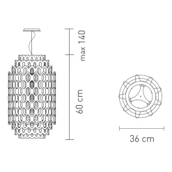 Slamp Chantal Suspension Small