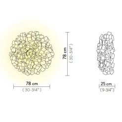Slamp Clizia Ceiling / Wall Large