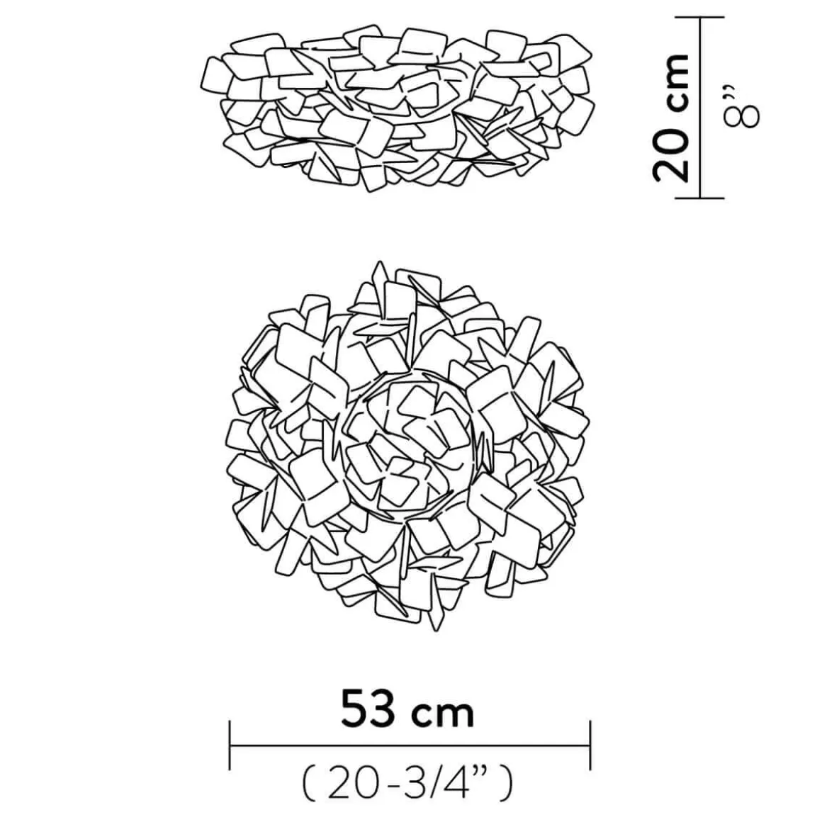 Slamp Clizia Mama non Mama Ceiling / Wall Medium