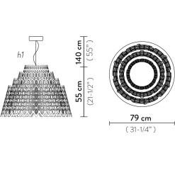 Slamp Half Charlotte Suspension
