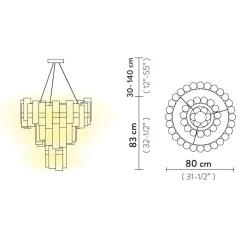 Slamp La Lollo LED Suspension XL