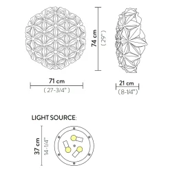 Slamp La Vie Ceiling / Wall Large