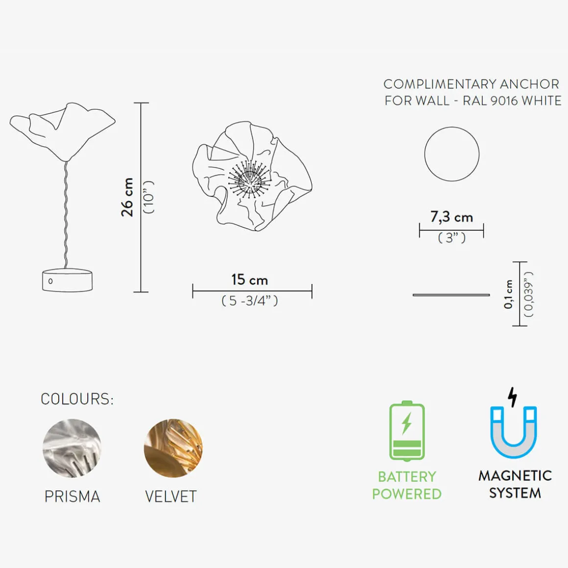 Slamp LaFleur Battery LED Akkuleuchte