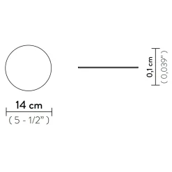 Slamp Magnetische Metallscheibe für LaFleur Battery, Ø: 14 cm