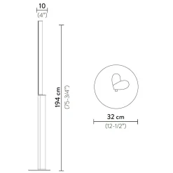 Slamp Modula Twisted LED Floor