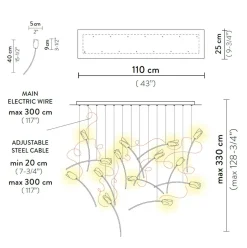 Slamp Tulip 14 Linear LED Suspension