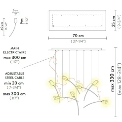 Slamp Tulip 7 Linear LED Suspension