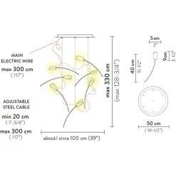 Slamp Tulip 7 Round LED Suspension